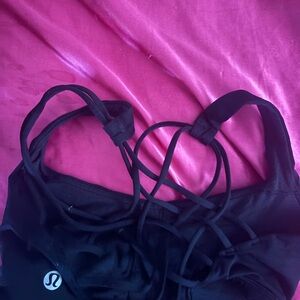 lululemon athletica Black Strappy Sports Bra